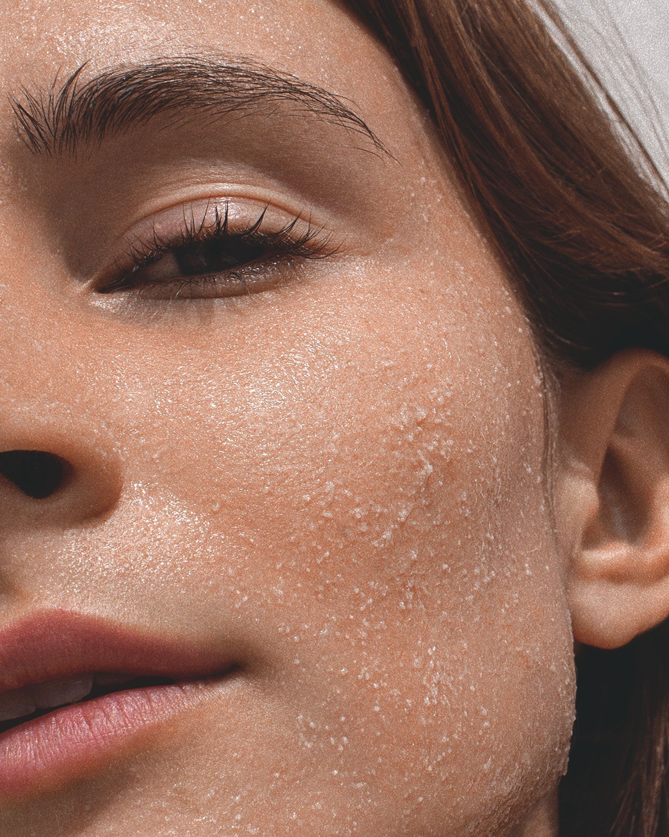 Micro-dermabrasion gently exfoliates the upper layer of the skin while a vacuum system removes debris and stimulates lymph and blood flow. 